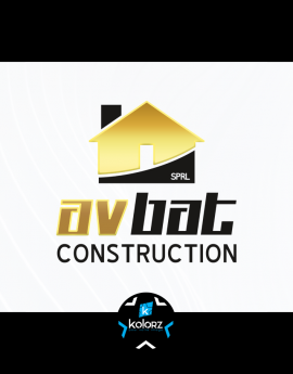 Création de logo et identité visuelle professionnelle AV-BAT CONSTRUCTION