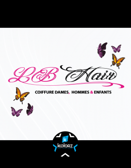 Création de logo et identité visuelle professionnelle LB HAIR