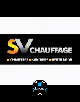 Création de logo et identité visuelle professionnelle SV CHAUFFAGE