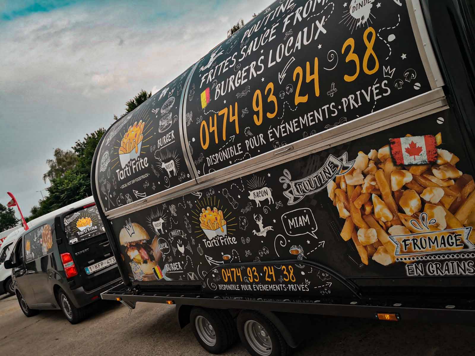 Lettrage sur véhicule atypique