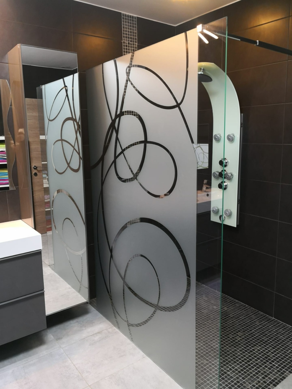 Sablage de vitres pour intérieur privé